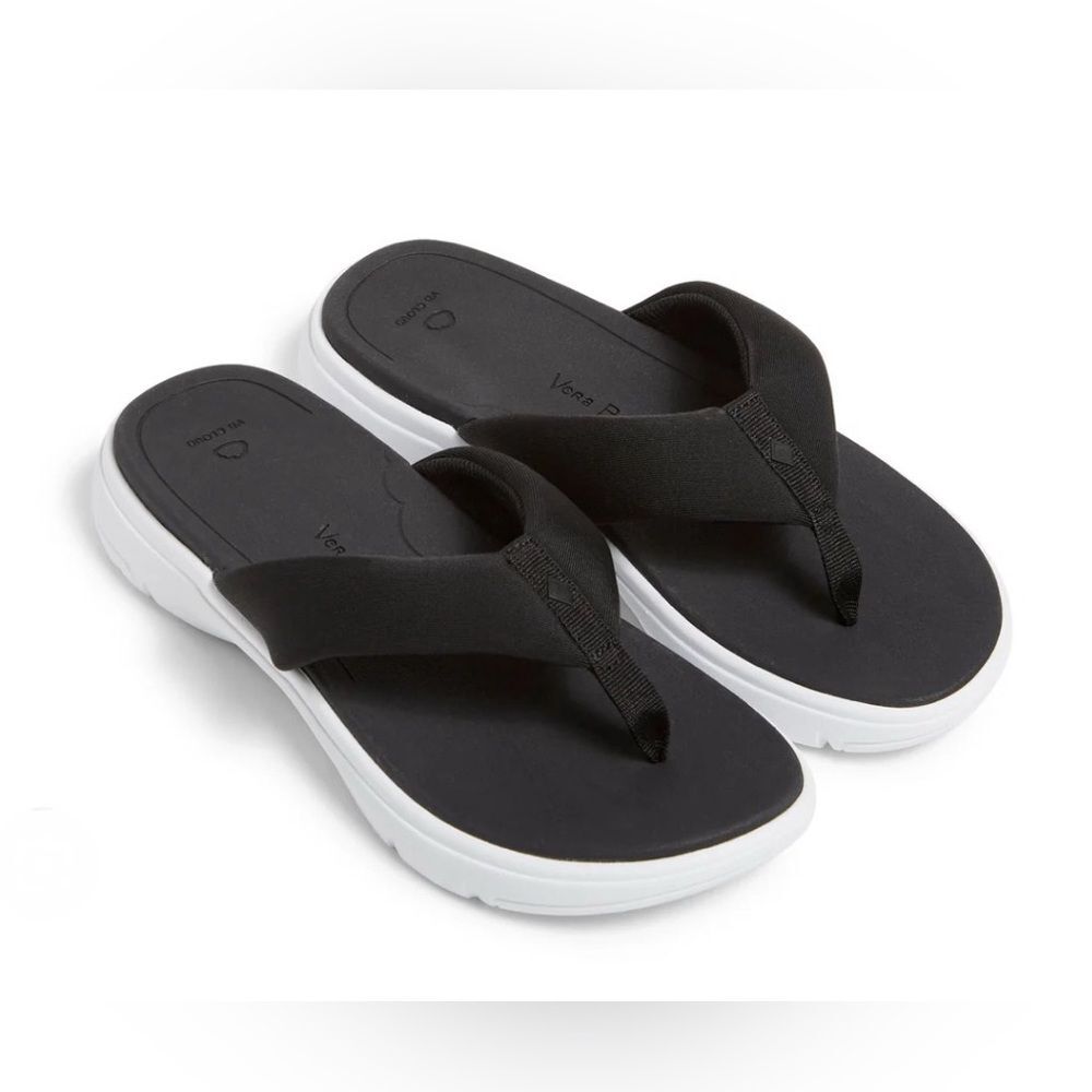 Vera Bradley VB Cloud Sandal Flip Flops in Black Women's Size 8